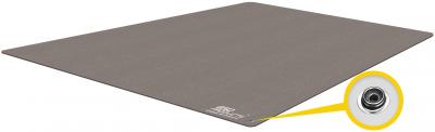Electrostatic Dissipative Chair Floor Mat Sentica ED Brown Gray 1.22 x 1.5 m x 3 mm Antistatic ESD Rubber Floor Covering